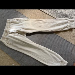 Cream sweatpants